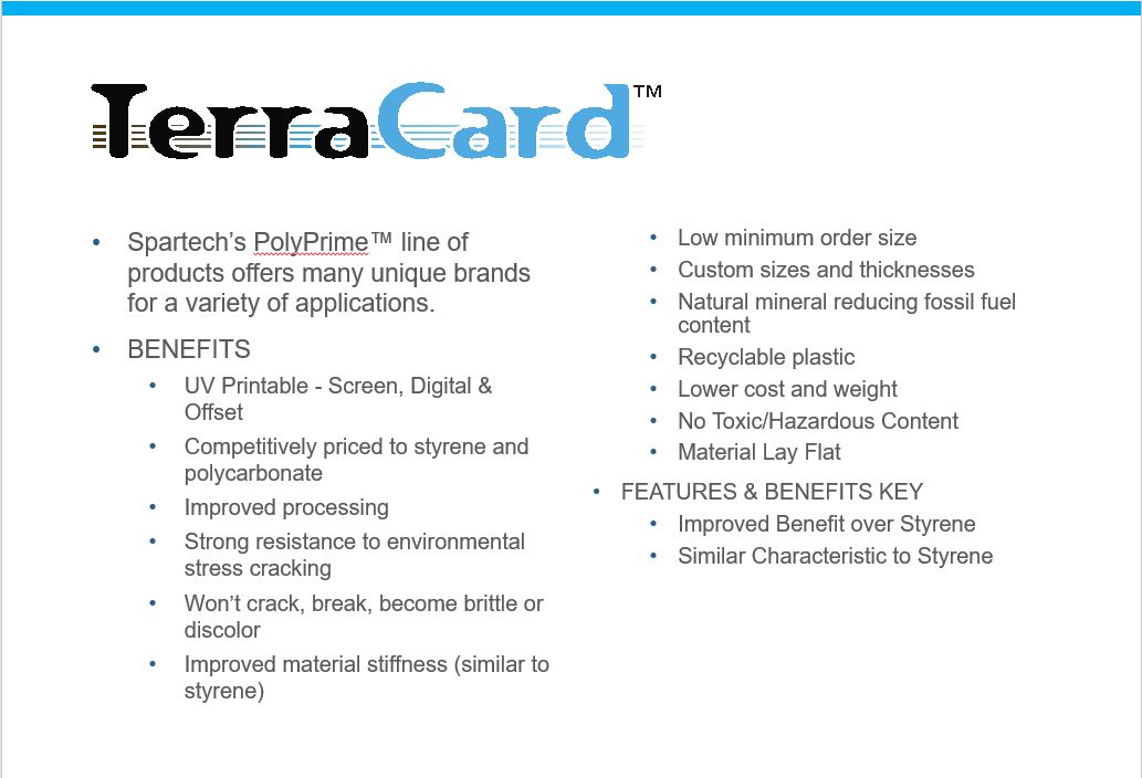 Spartech/Crawford Terra Card